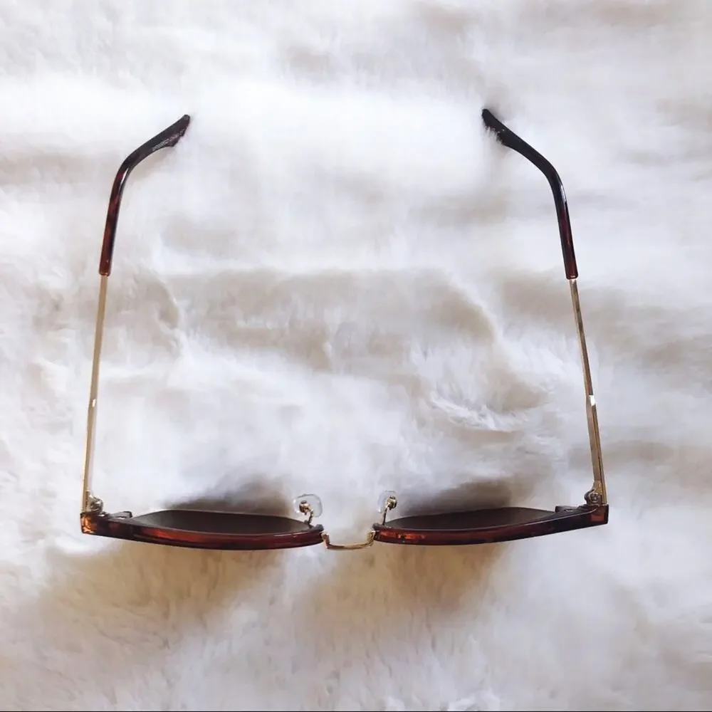 Madox Tortoise Brown Retro Sunglasses